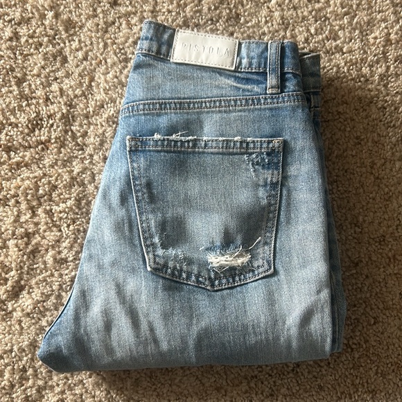 Pistola distressed blue denim jeans - Picture 2 of 6